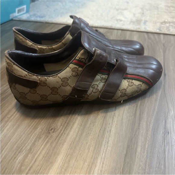 Gucci Other - Gucci Brown and Tan Monogram Sneakers
